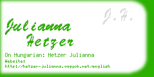 julianna hetzer business card